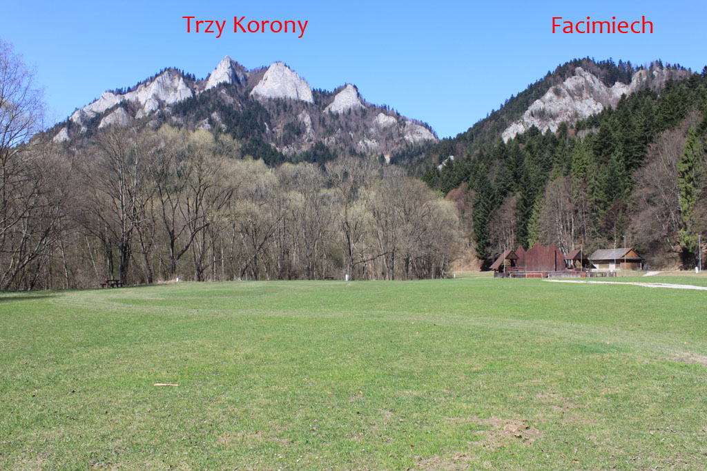 Widok na Trzy Korony i facimiech