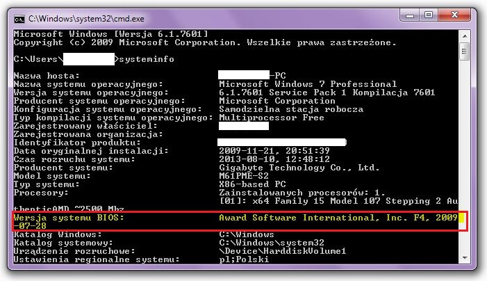 systeminfo